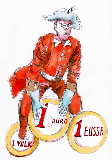 Mark Rutte VVD karikatuur.